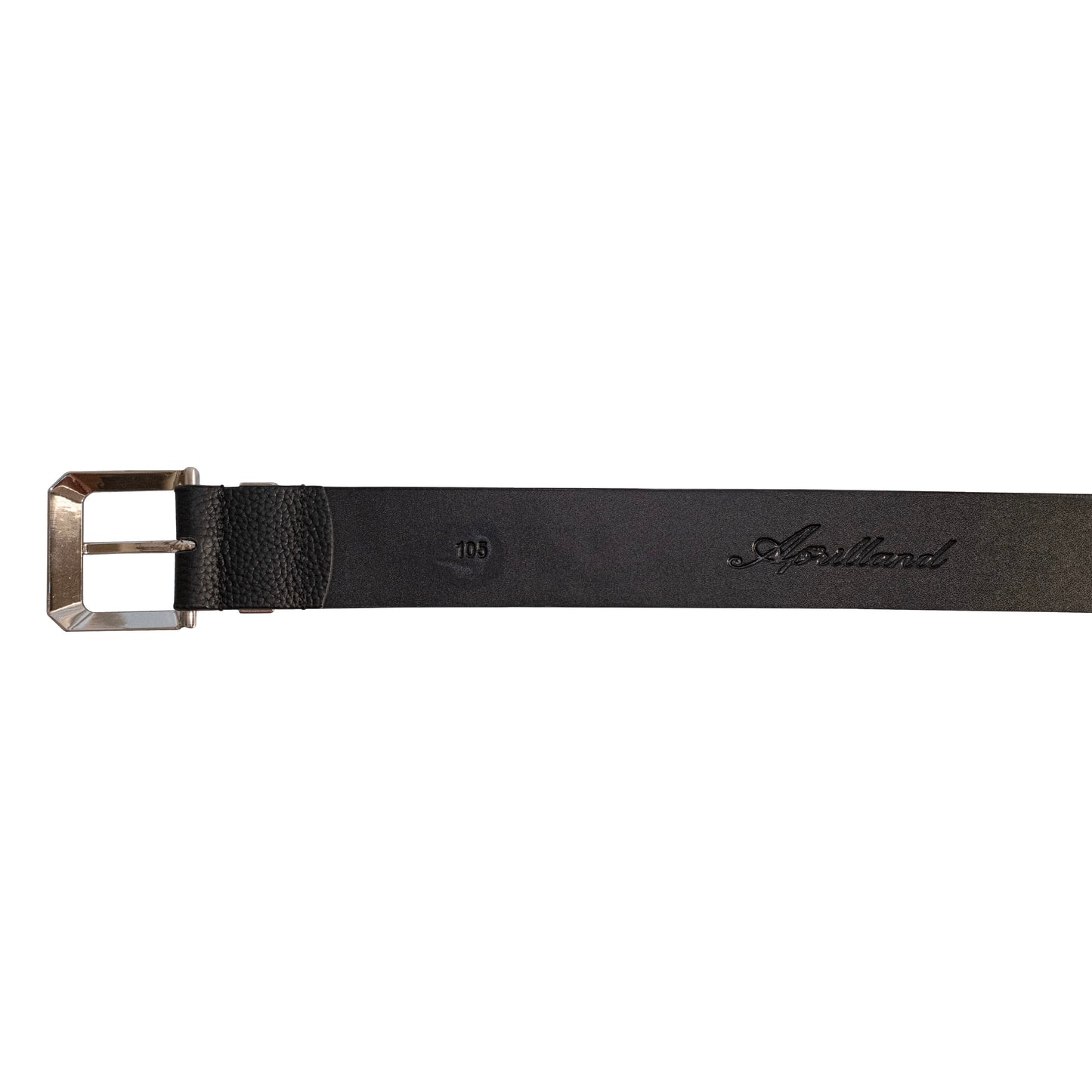 STUDDED LEATHER BELT IN BLACK